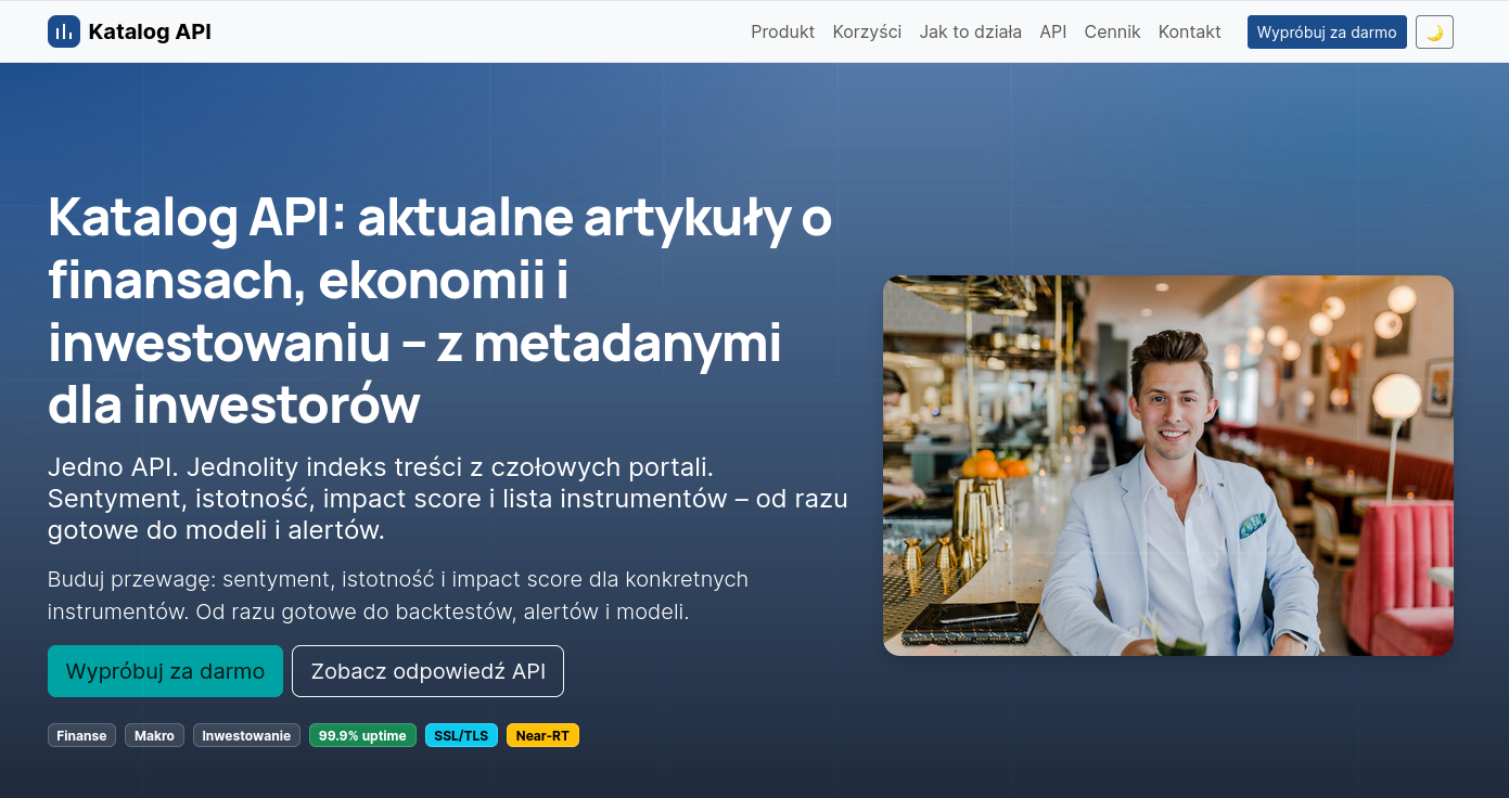 Miniatura strony dla Katalog API
